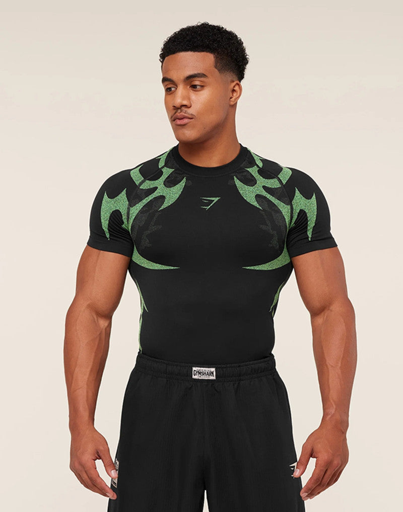 Men's seamless shaping functional shirt with compression effect and ergonomic muscle zones Mune Fashion