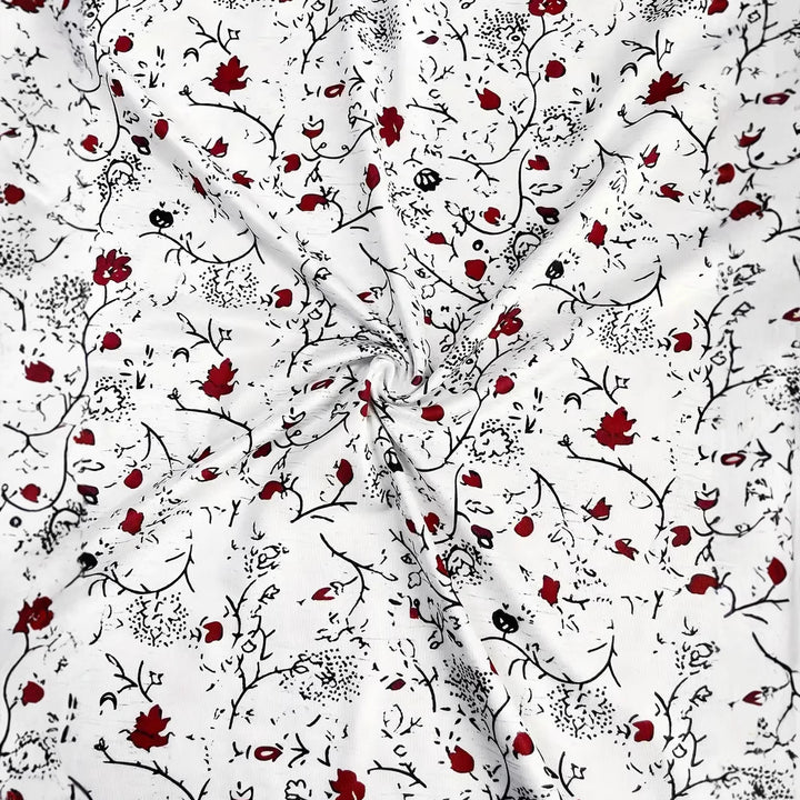 Women's falling spaghetti strap top in swing cut with fine floral pattern Mune Fashion