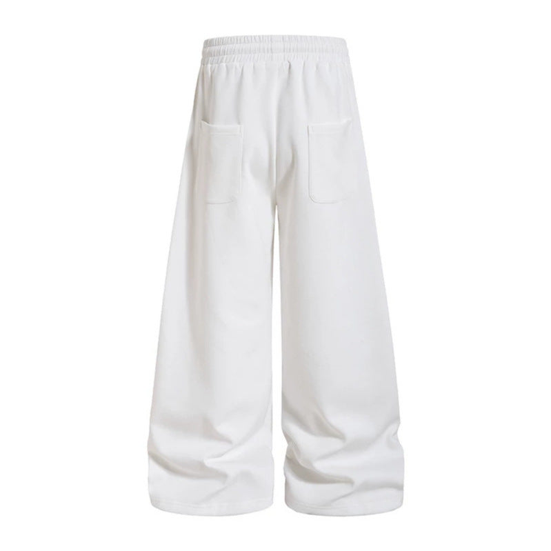 Women Wide Lounge Pants with High Comfort Waistband, Drawstring, Star and Stripe Print Mune Fashion