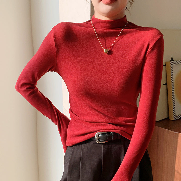 Women's Elegant Turtleneck Top Mune Fashion 1787620582