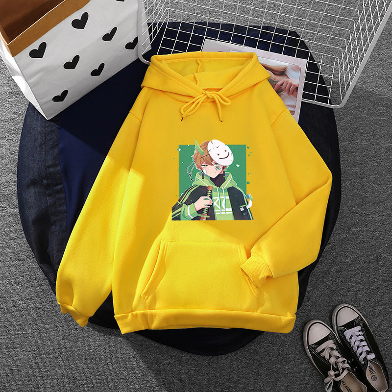 Women's hoodie with printed manga design and soft fleece lining Mune Fashion