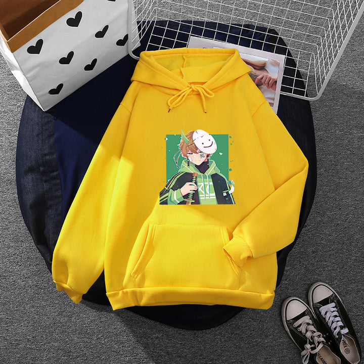 Women's hoodie with printed manga design and soft fleece lining Mune Fashion