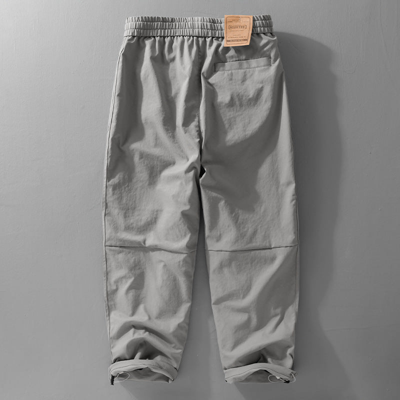 Men's Relaxed Jogger Chino with Drawstring Waist and Decorative Side Seams Mune Fashion