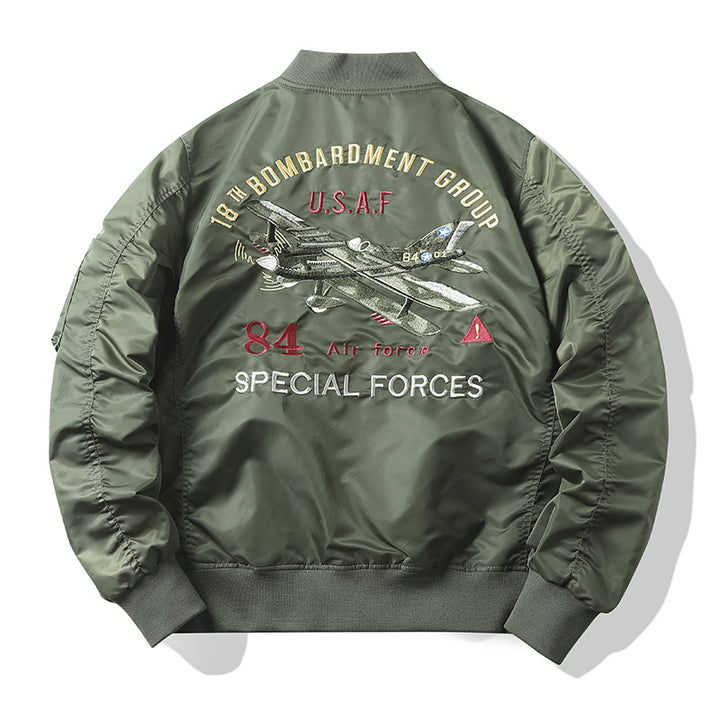 Men's Urban Bomber Jacket with Embroideries Mune Fashion