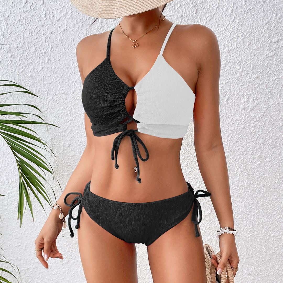 Women's bikini set with adjustable top and fashionable cut-out Mune Fashion