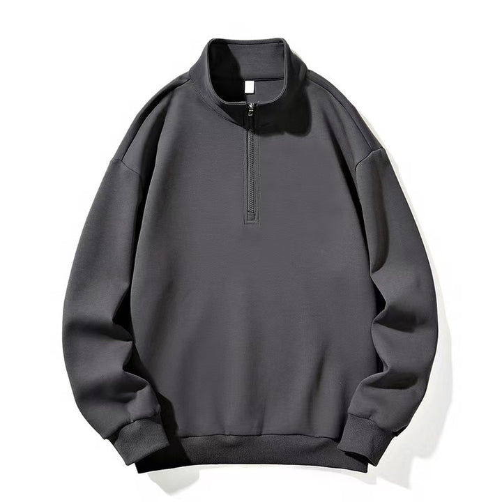 Unisex half-zip sweatshirt with stand-up collar and oversized fit Mune Fashion