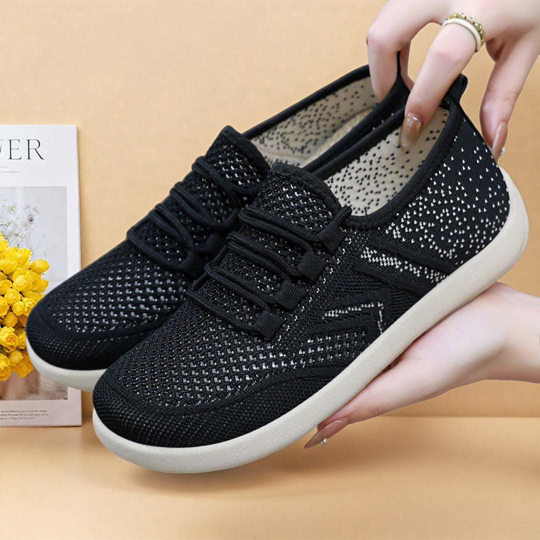 Women's Sporty Mesh Sneakers with Flexible Sole Concept Mune Fashion
