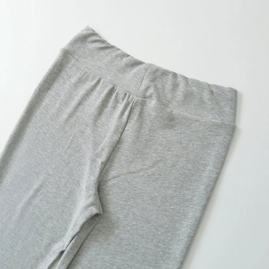 Women's High-Waisted Flared Jersey Leggings with Flared Hem