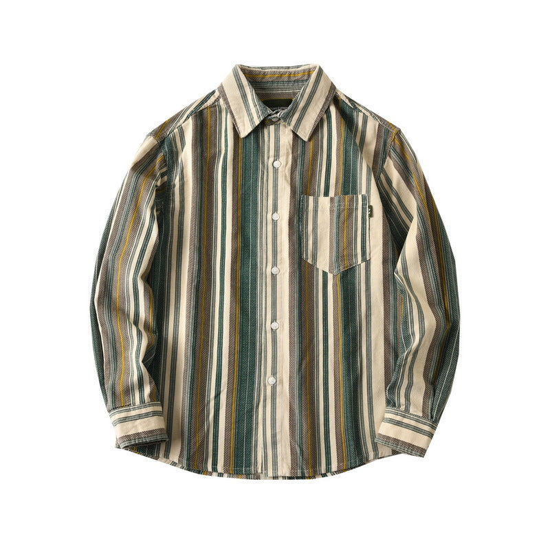 Men Striped Long Sleeve Shirt Mune Fashion 1787799308