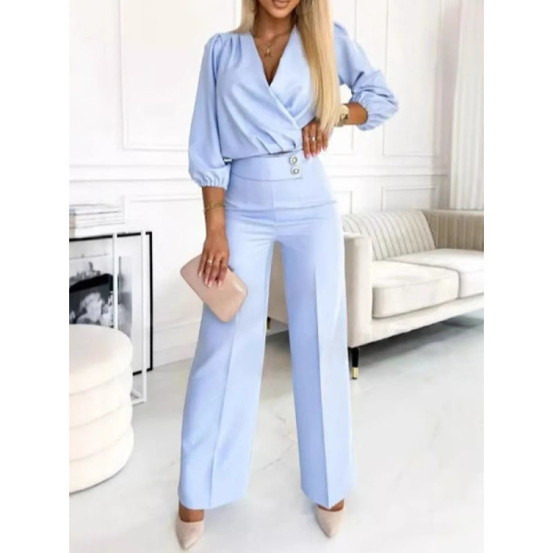 Women elegant jumpsuit with wide legs Mune Fashion