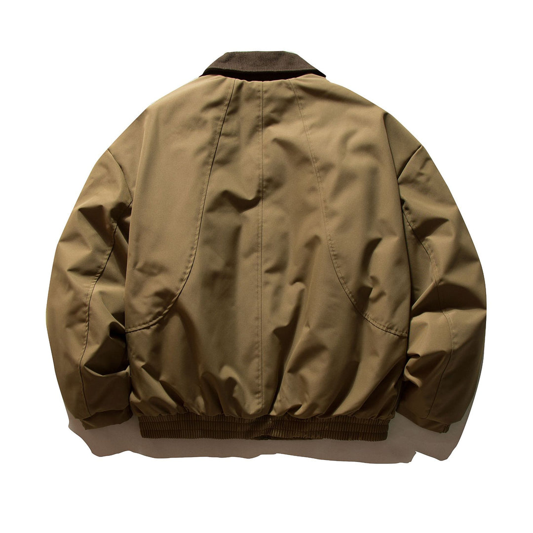 Men's short-cut thermal insulated field blouson with cord collar and spacious flap pockets Mune Fashion