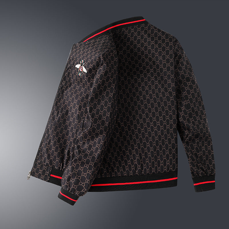 Men's Stylish Transitional Jacket with Graphic Pattern Mune Fashion