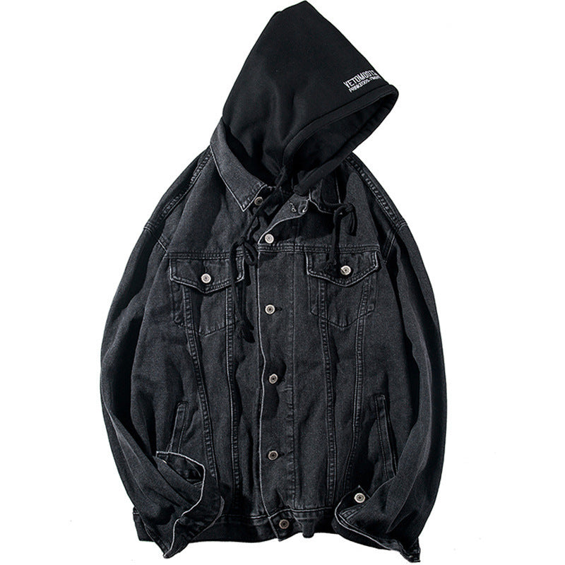 Men's Casual Denim Jacket with Fleece Lining Mune Fashion 1788342597