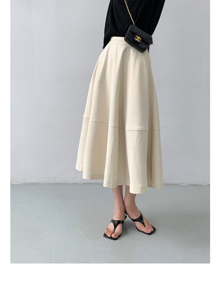 Women Elegant Midi Skirt made of airy cotton Mune Fashion