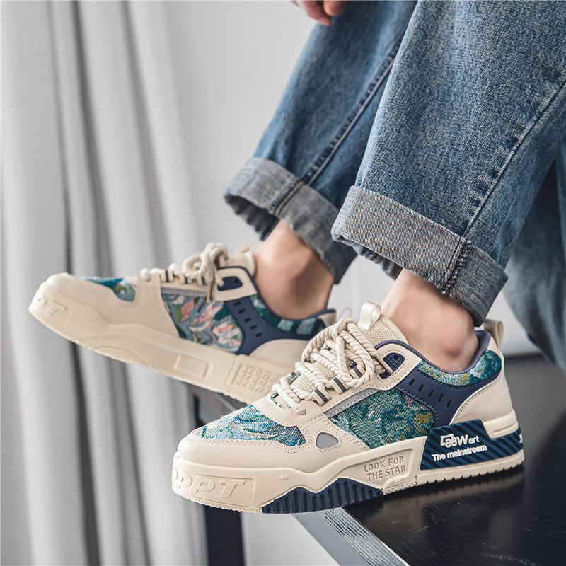 Women’s sporty sneakers with innovative camouflage pattern Mune Fashion
