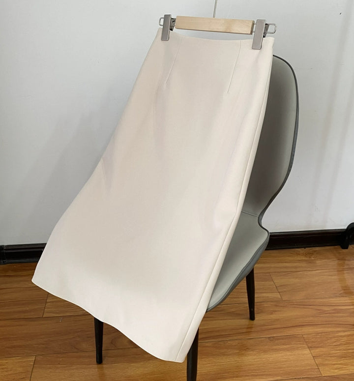 Ladies Elegant Pencil Skirt with High Waist and Figure-Hugging Cut Mune Fashion