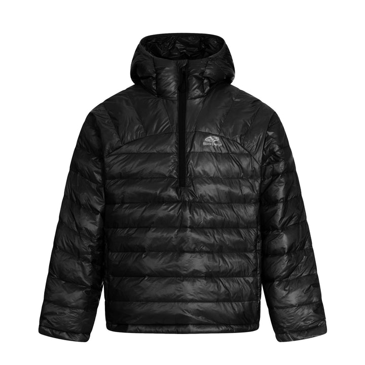 Men's short cut padded half-zip puffer with stand-up hood and ultra-light insulation Mune Fashion