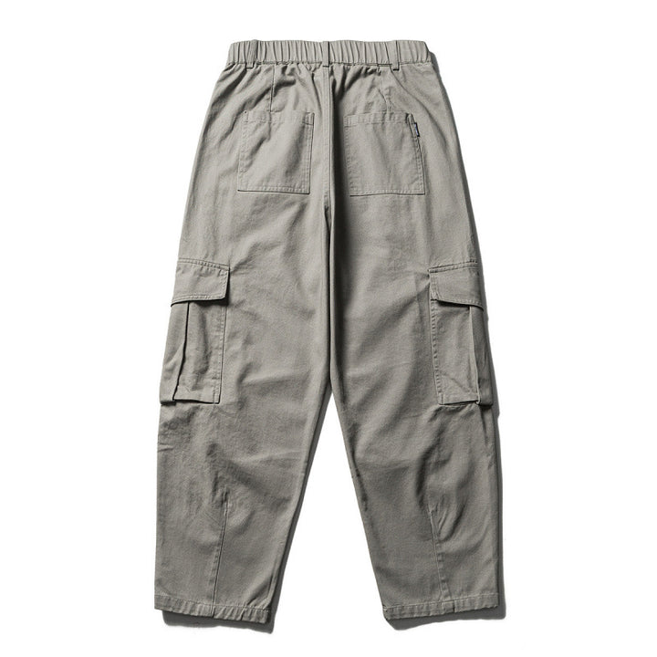 Men's Wide Utility Cargo Pants in Baggy Cut with Multiple Pockets and Reinforced Knee Areas Mune Fashion
