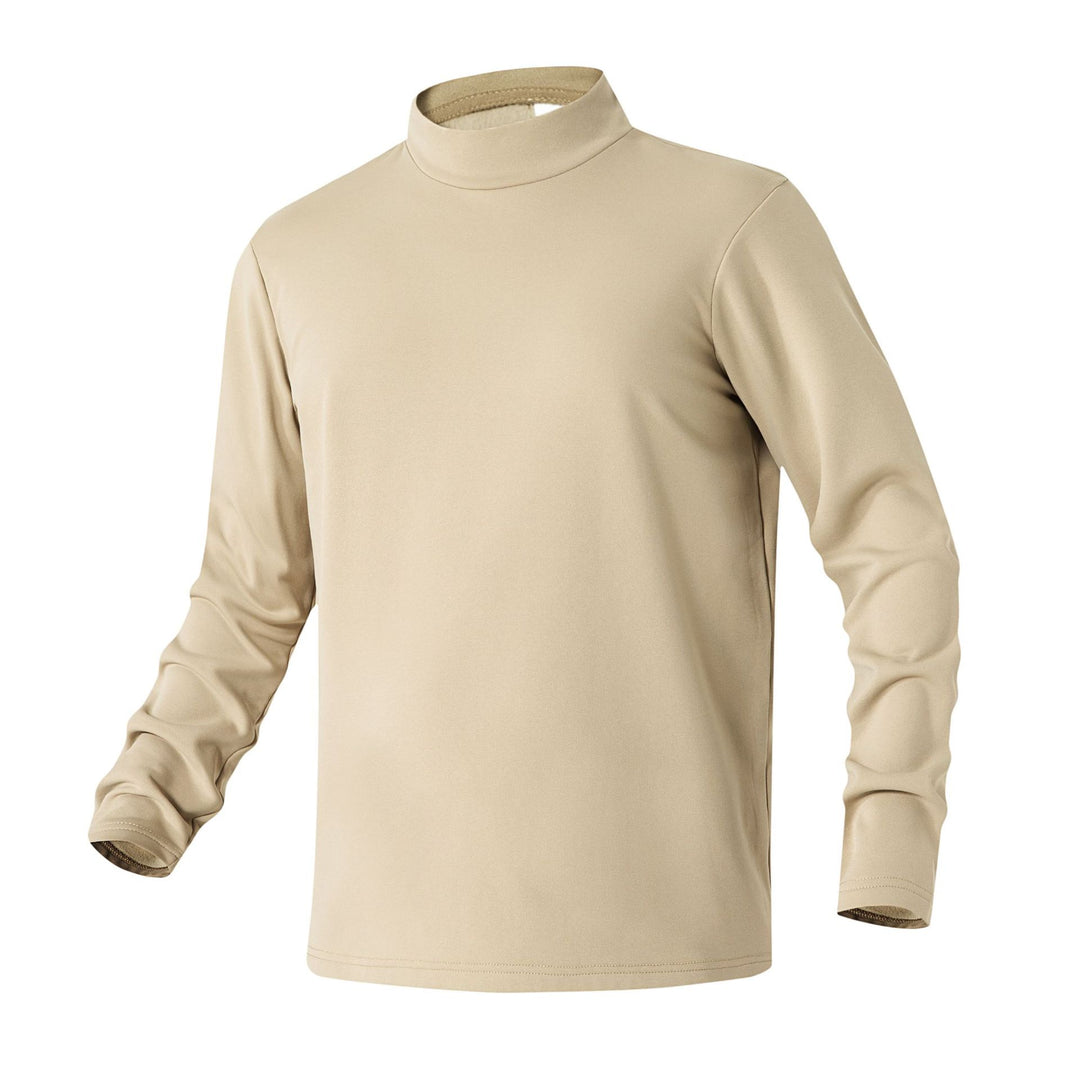 Damen Slim-Fit Langarmshirt mit Stehkragen aus funktionalem Jersey Mune Fashion