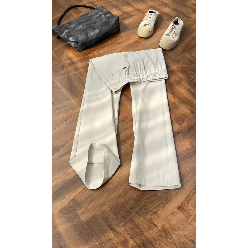 Women Elegant and wide-cut fabric pants Mune Fashion