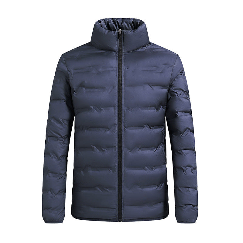 Men's lightweight quilted jacket with thermal filling and stand-up collar Mune Fashion