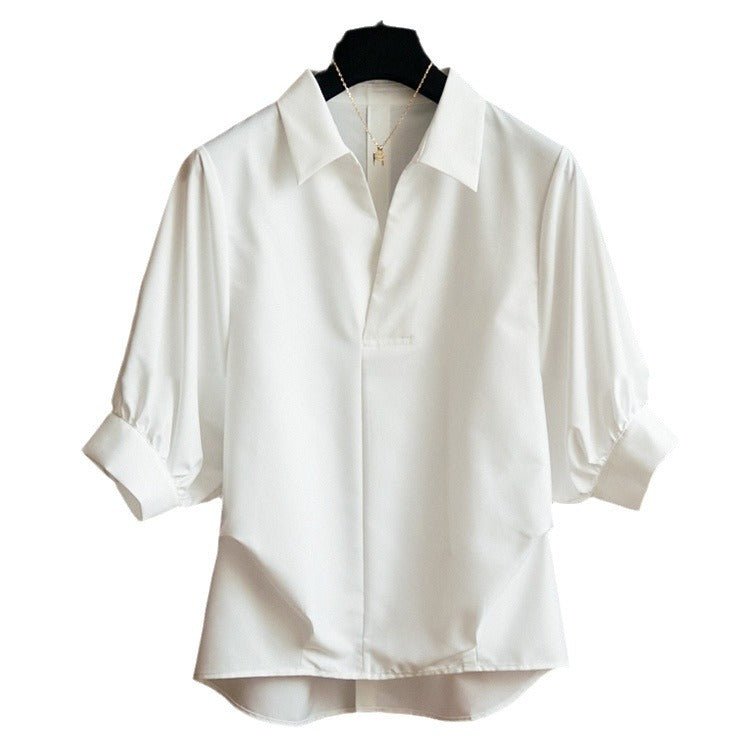 Ladies Elegant Blouse with Plus Sizes and Wide Sleeves Mune Fashion
