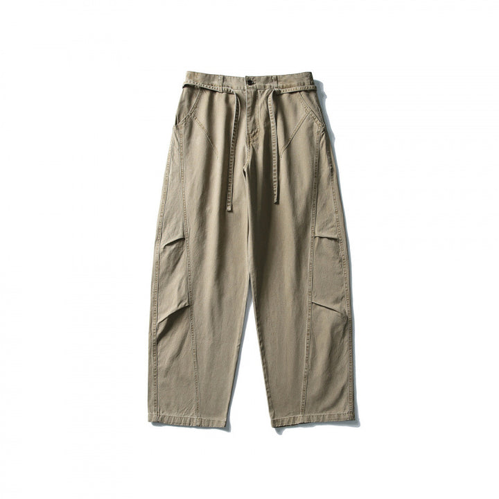 Men's Utility Cargo Pants in a wide Relaxed Fit with drawstring waistband and patch leg pockets Mune Fashion