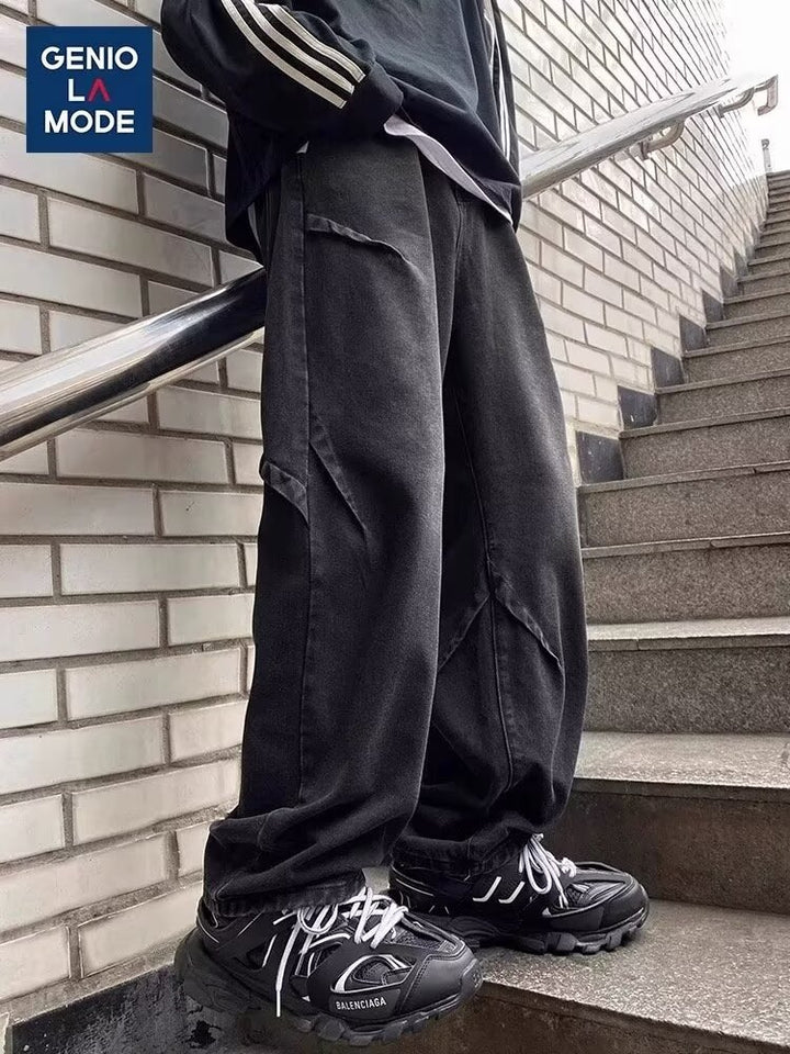 Men's Wide Cut Cargo Jeans Mune Fashion