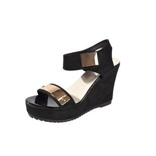 Women nan wedge sandals with platform and metallic details Mune Fashion