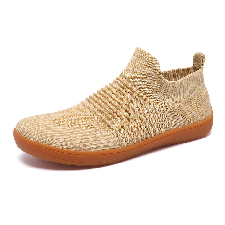 Unisex nan sock-like knitted sneakers with elastic shaft and non-slip rubber sole Mune Fashion