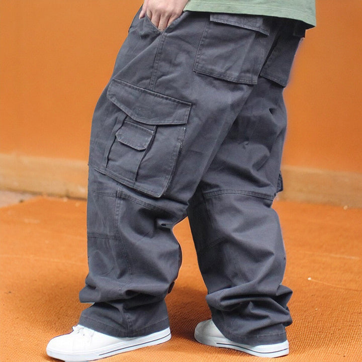Men's Baggy Cargo Pants with Wide Legs and Multifunctional Pockets Mune Fashion