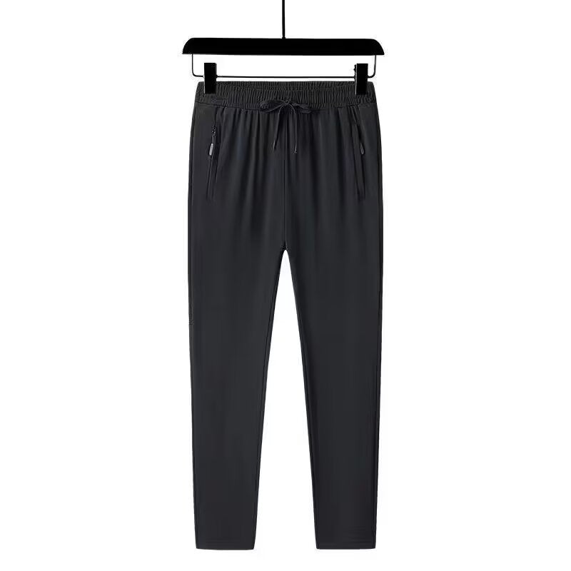 Men's sporty jogging pants with zipper and elastic waistband Mune Fashion