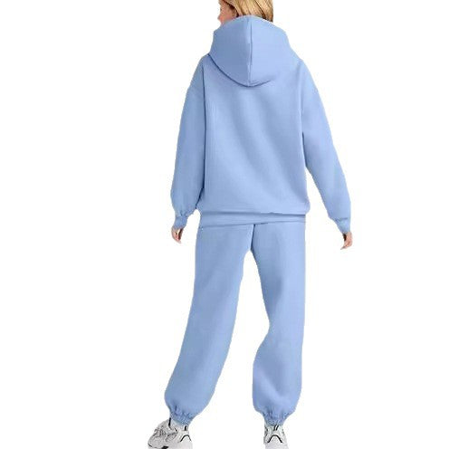 Women's Boxy Hoodie and Palazzo Jogger Set with Elastic Ankle Band Mune Fashion