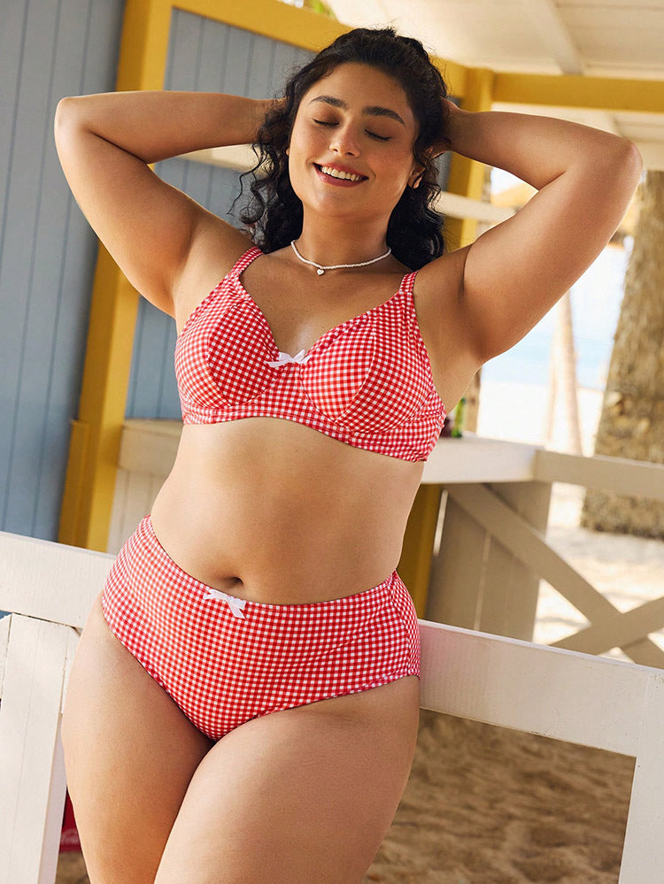 Women's High-Waisted Bikini with Padded Top Mune Fashion