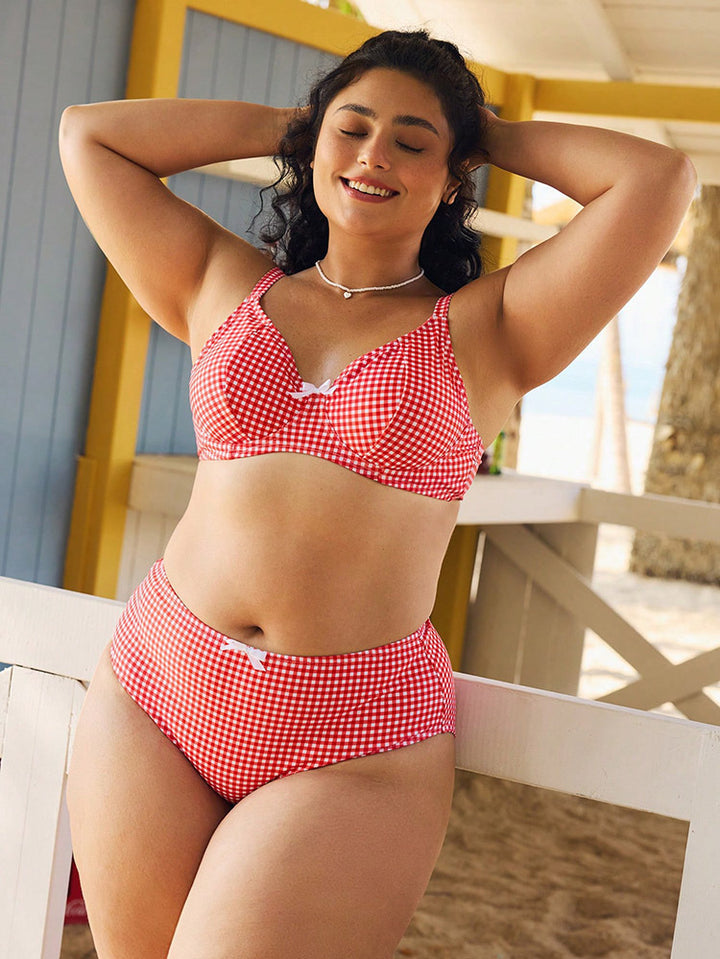 Women's High-Waisted Bikini with Padded Top Mune Fashion