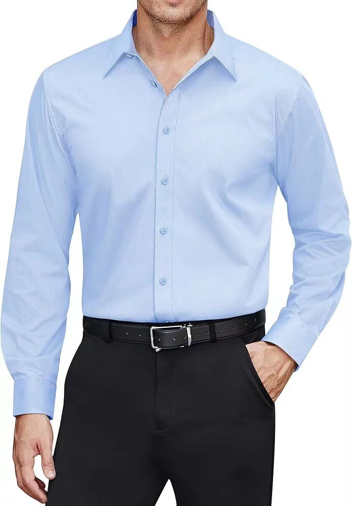 Men's tailored business shirt with Kent collar and easy-care cotton blend Mune Fashion