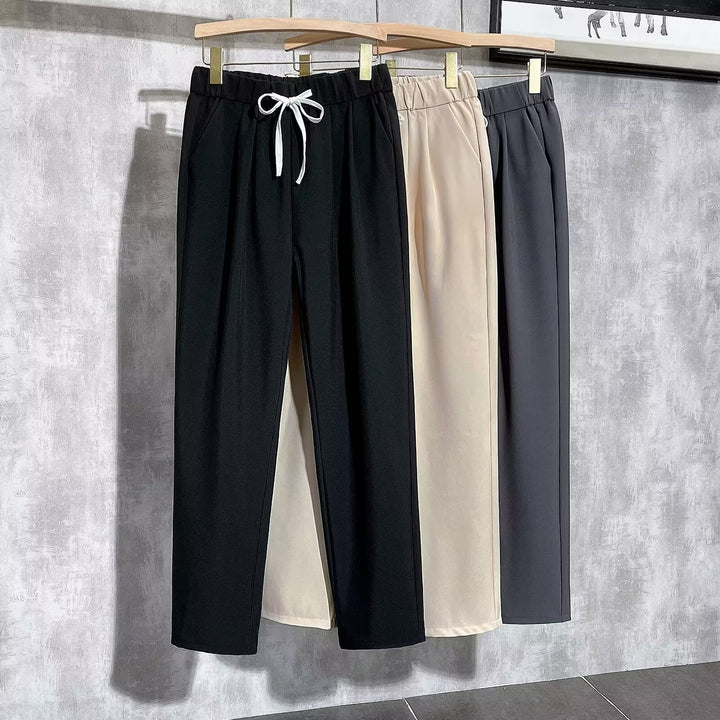 Women Comfortable Jogging Pants with Adjustable Waist Mune Fashion