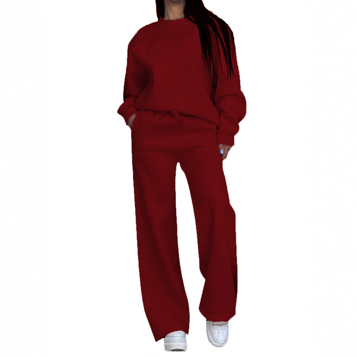 Women's casual oversized sweatshirt and wide jogging pants set Mune Fashion