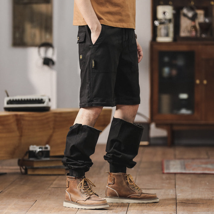 Men's Zip-Off Cargo Jogger with drawstring waistband, knee separation, and elastic cuffs Drune