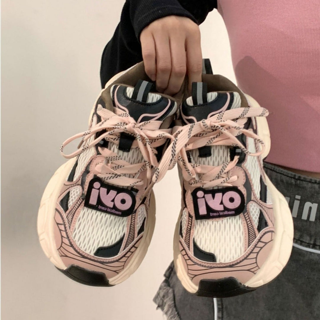 Women's sporty sneakers with breathable mesh and non-slip sole Mune Fashion