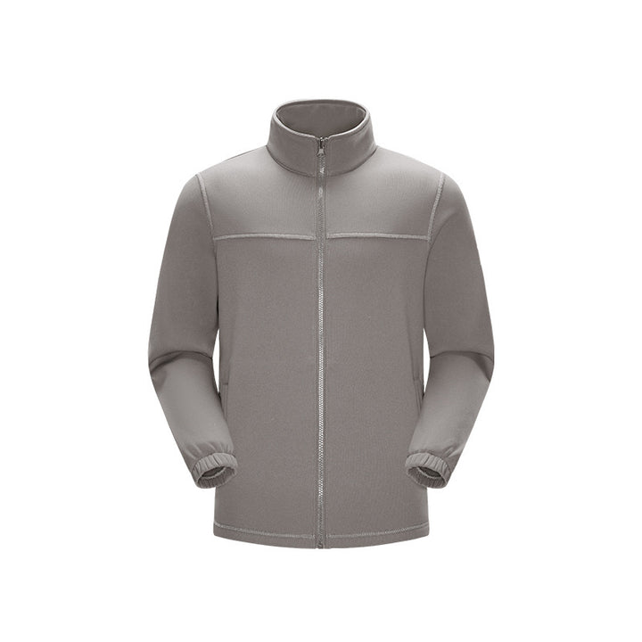 Men's technical fleece jacket with high stand-up collar, full zip and elastic cuffs Mune Fashion