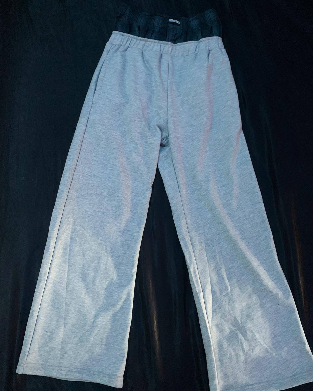 Women's casual jersey lounge pants with elastic waistband and wide leg Mune Fashion