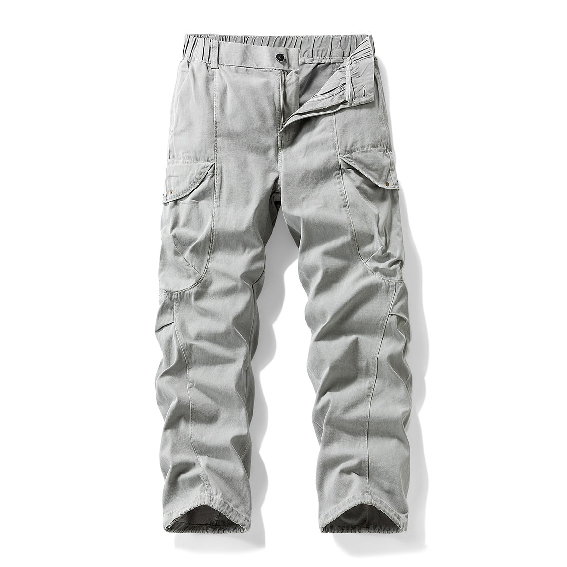 Herren Cargo-Hose im Utility-Look mit elastischem Bund und Knieabnähern Mune Fashion