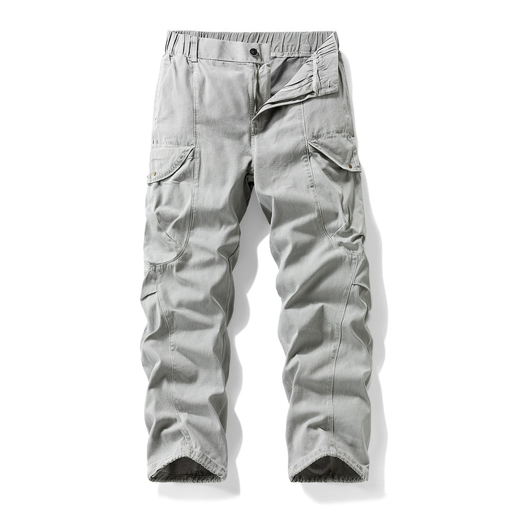 Herren Cargo-Hose im Utility-Look mit elastischem Bund und Knieabnähern Mune Fashion