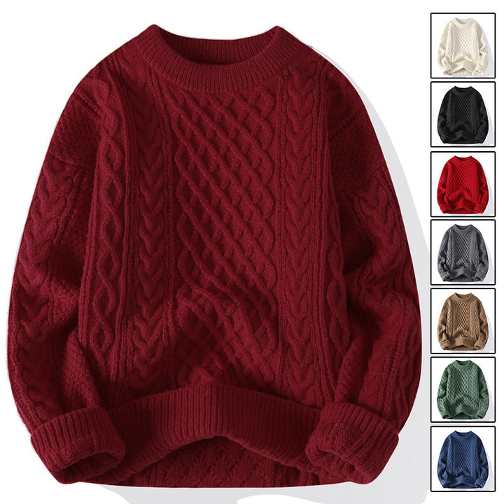 Women's chunky knit sweater with cable pattern Mune Fashion 1787964300