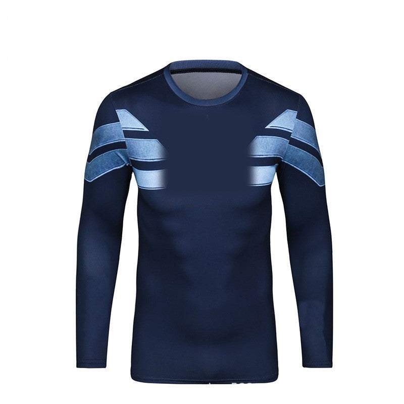 Men's Sporty Long Sleeve T-Shirt with Innovative Design Mune Fashion