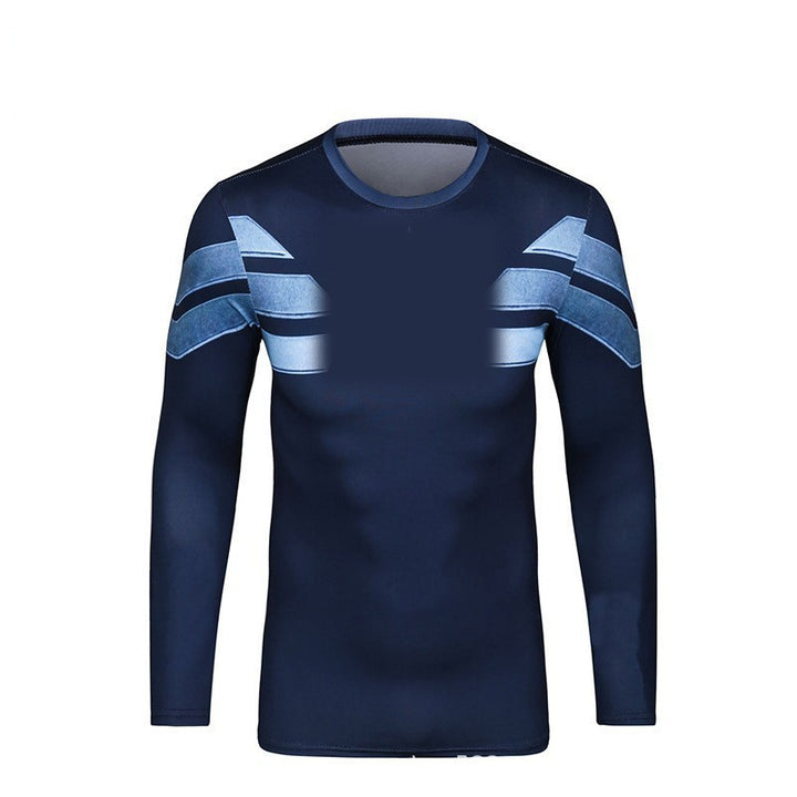 Men's Sporty Long Sleeve T-Shirt with Innovative Design Mune Fashion
