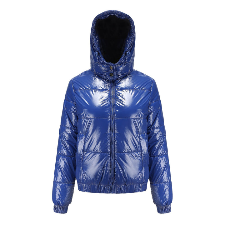 Shiny water-repellent thermo comfort winter jacket women