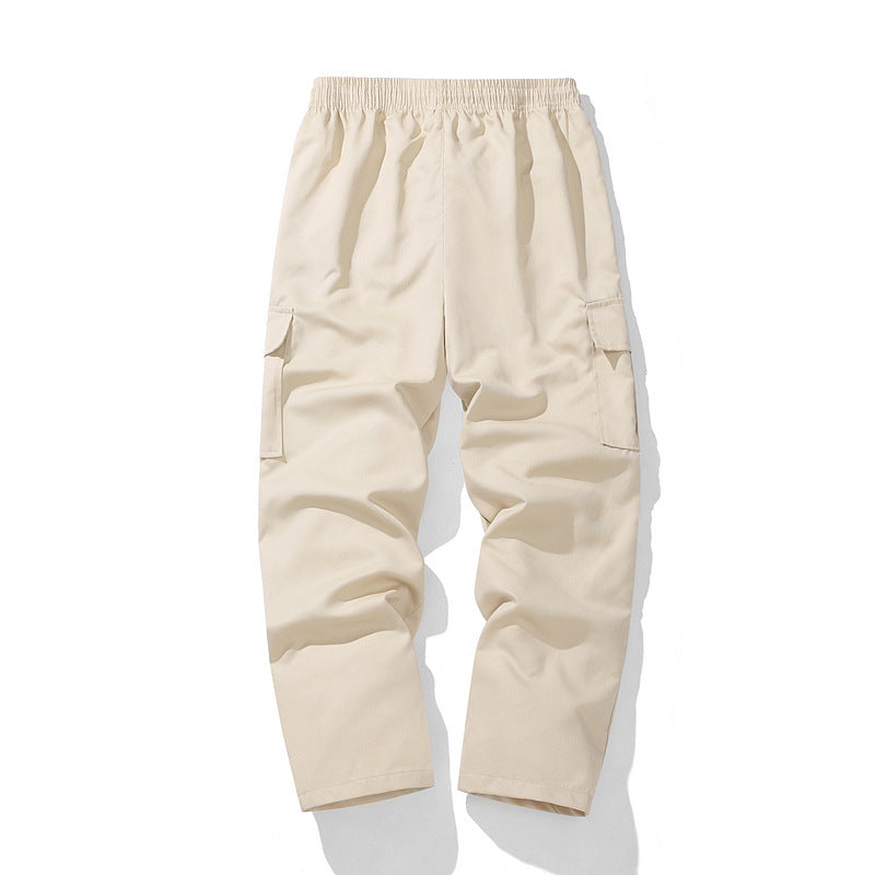 Men's nano technical cargo pants with elastic waistband, drawstring, straight leg, and large flap pockets Mune Fashion