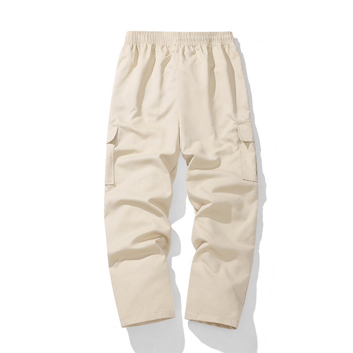 Men's nano technical cargo pants with elastic waistband, drawstring, straight leg, and large flap pockets Mune Fashion